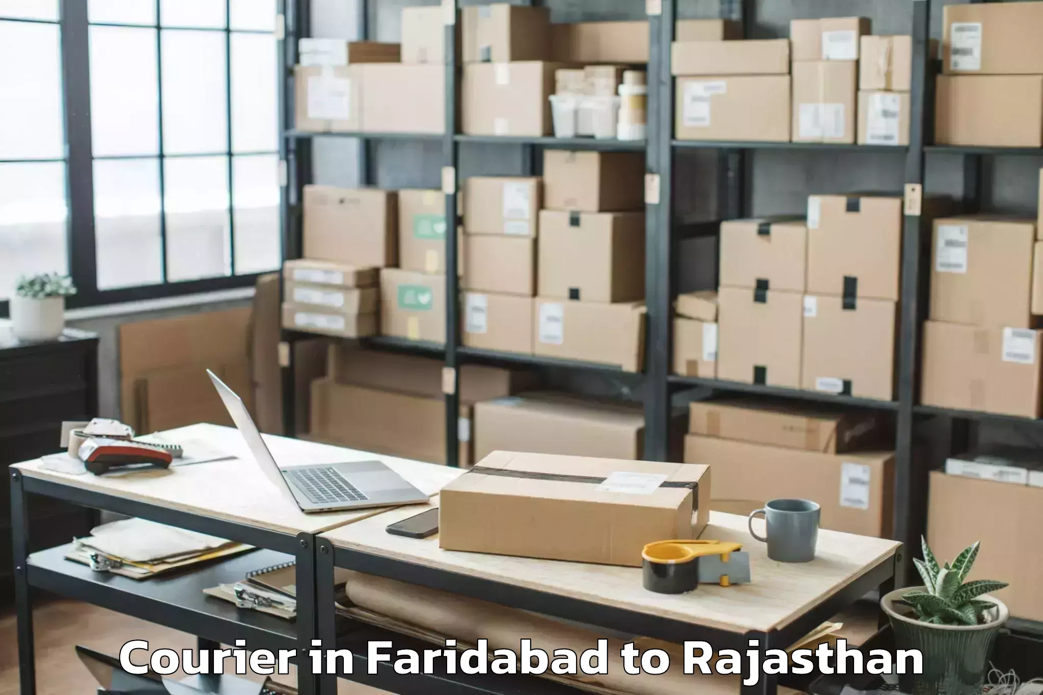 Faridabad to Niit University Neemrana Courier Booking